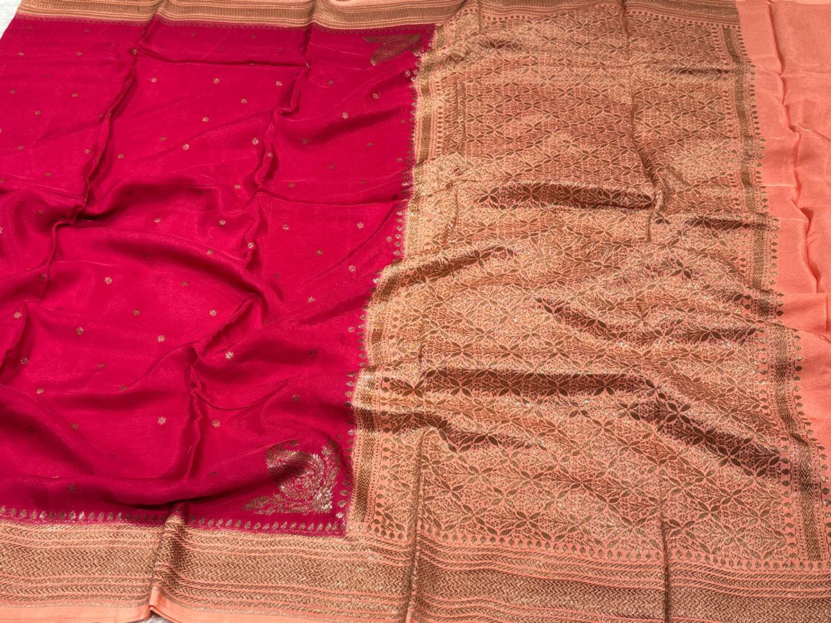 Semi Kaddi Banarasi Saree
