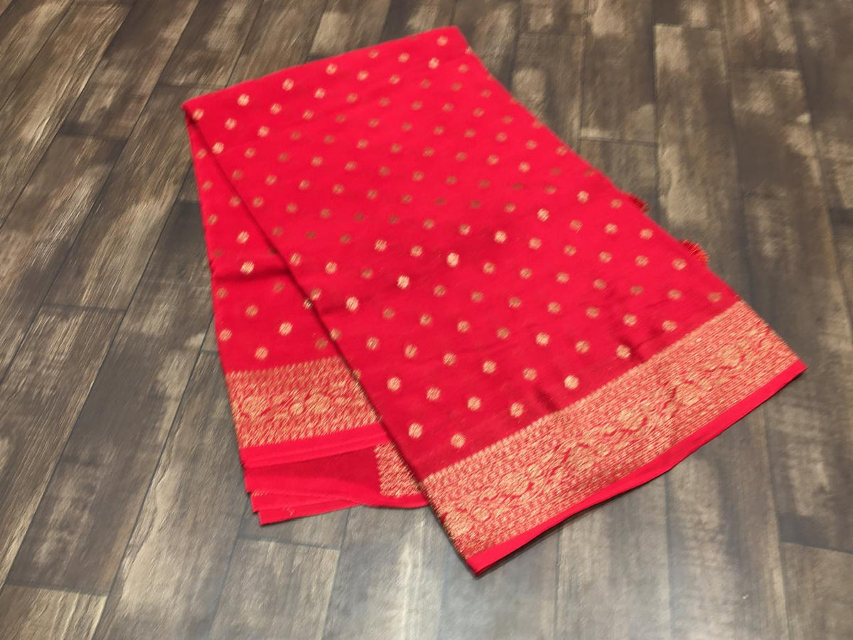 Crape Banarasi Saree