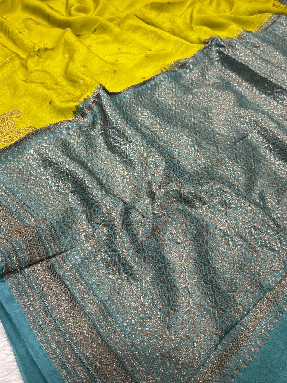 Semi Kaddi Banarasi Saree