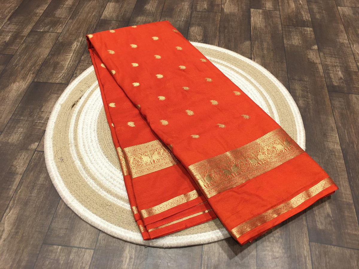 Semi Mysore Crape Silk