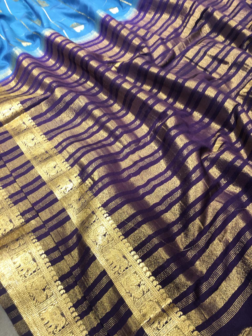 Semi Mysore Crape Silk