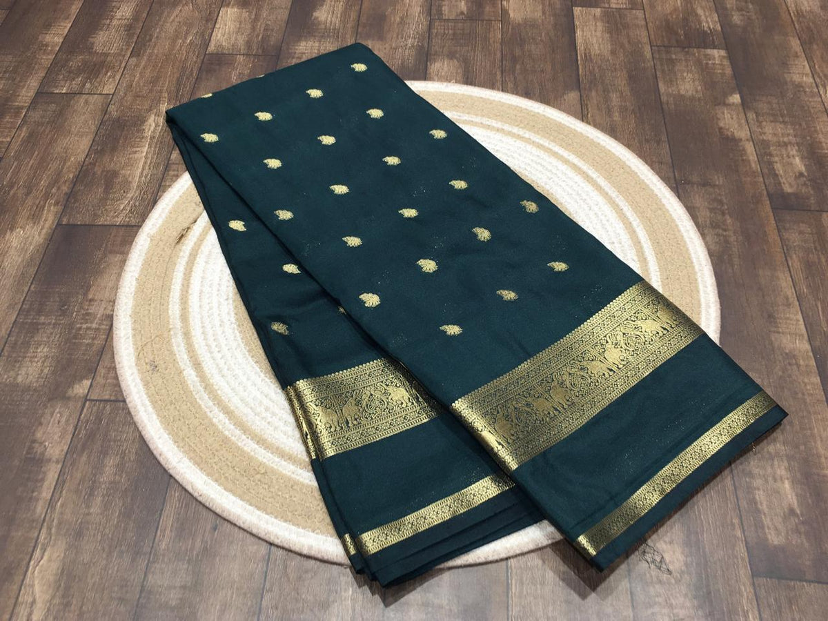 Semi Mysore Crape Silk