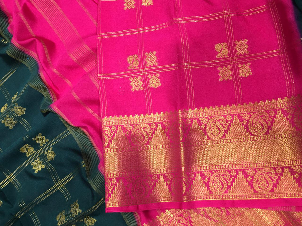 Semi Mysore Crape Silk