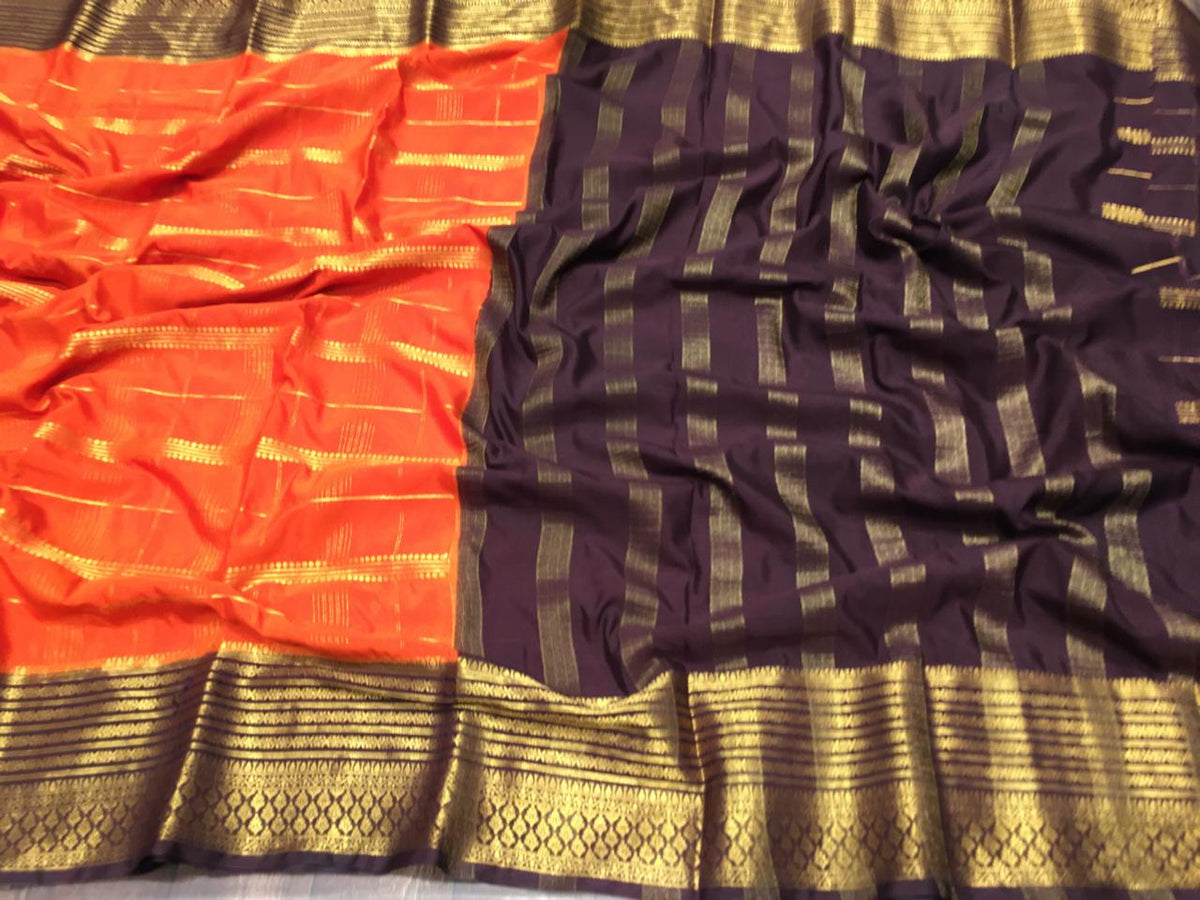 Semi Mysore Crape Silk