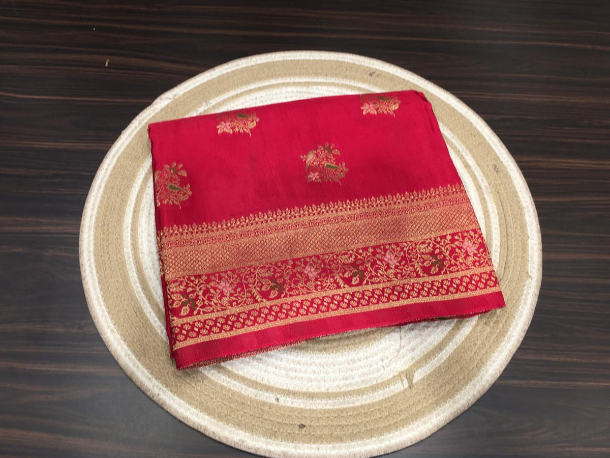 Satin Meena Crepe Saree