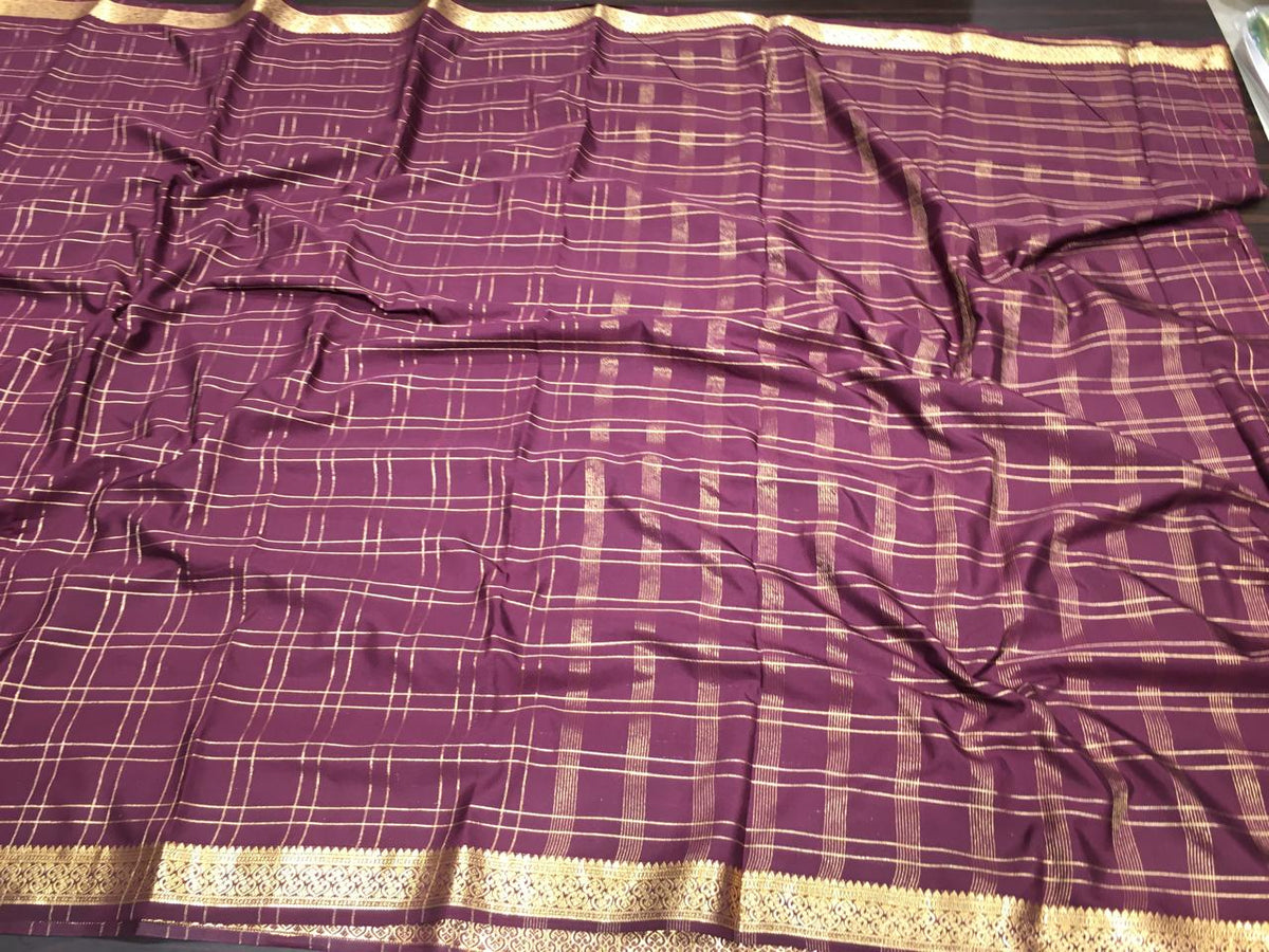Semi Mysore Crape Silk