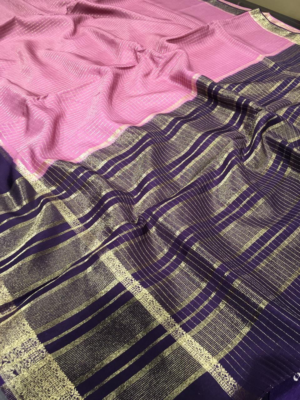 Moonga Crape Saree