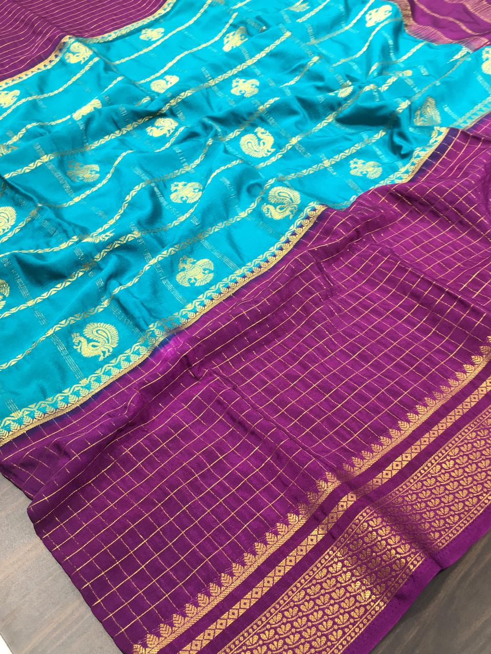 Semi Mysore Crape Silk