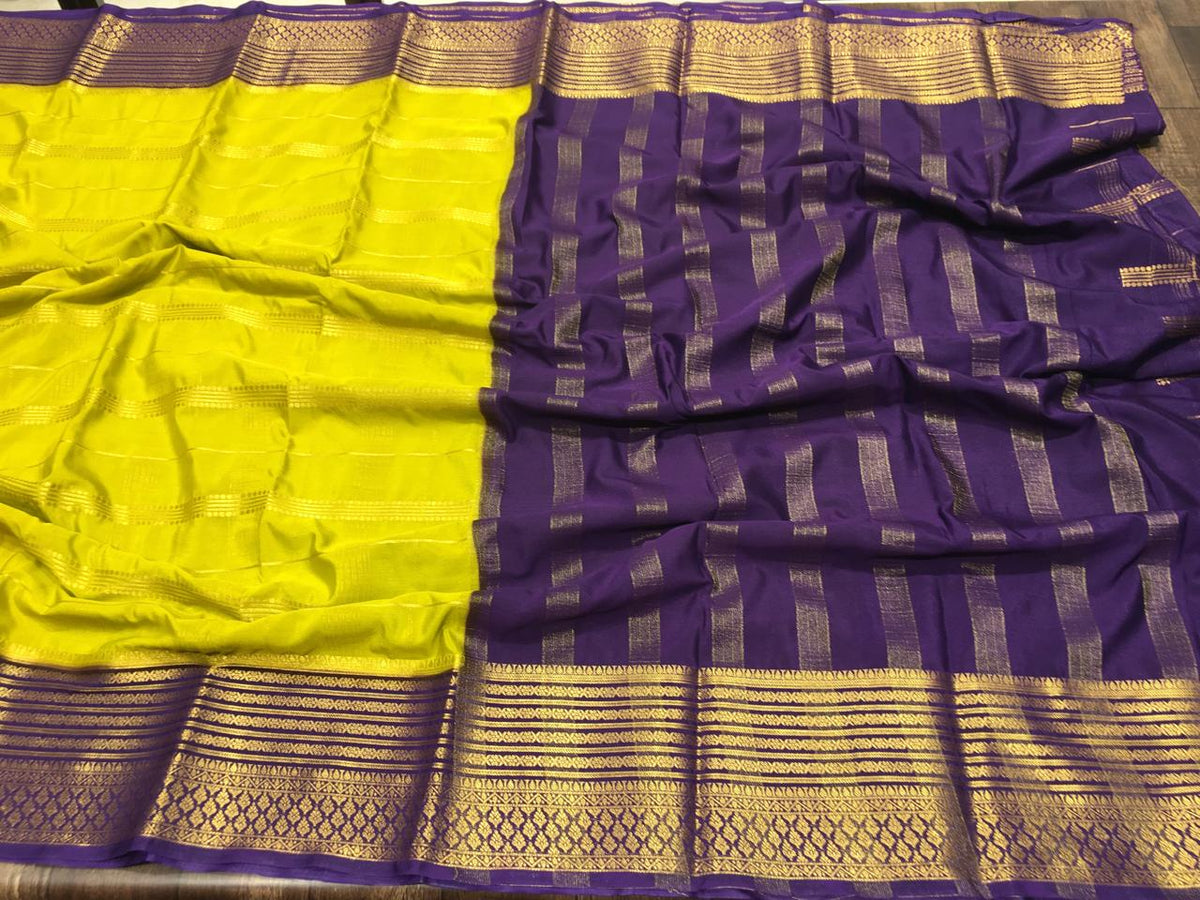 Semi Mysore Crape Silk