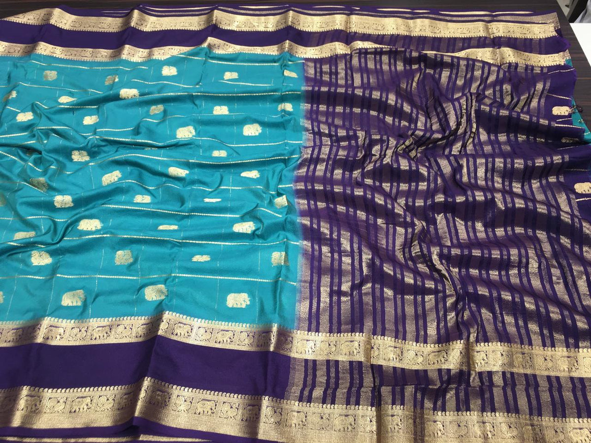 Semi Mysore Crape Silk