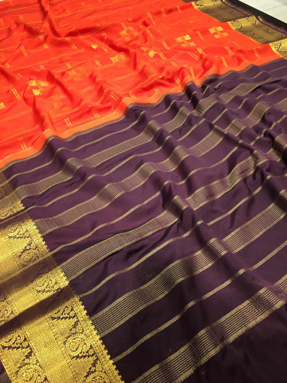 Semi Mysore Crape Silk