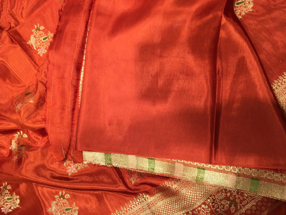 Satin Meena Crepe Saree