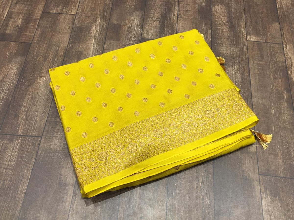 Crape Banarasi Saree