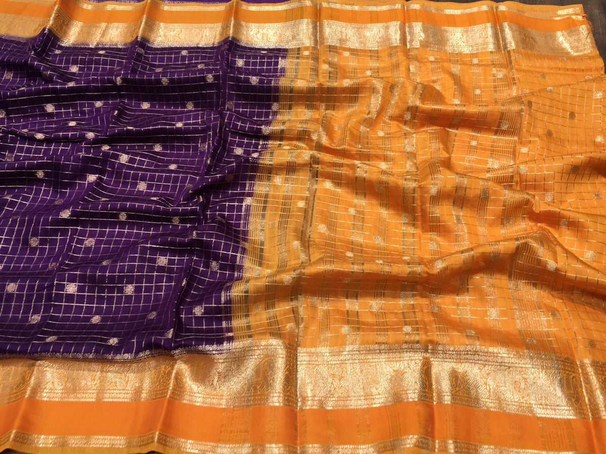 Semi Crape Saree