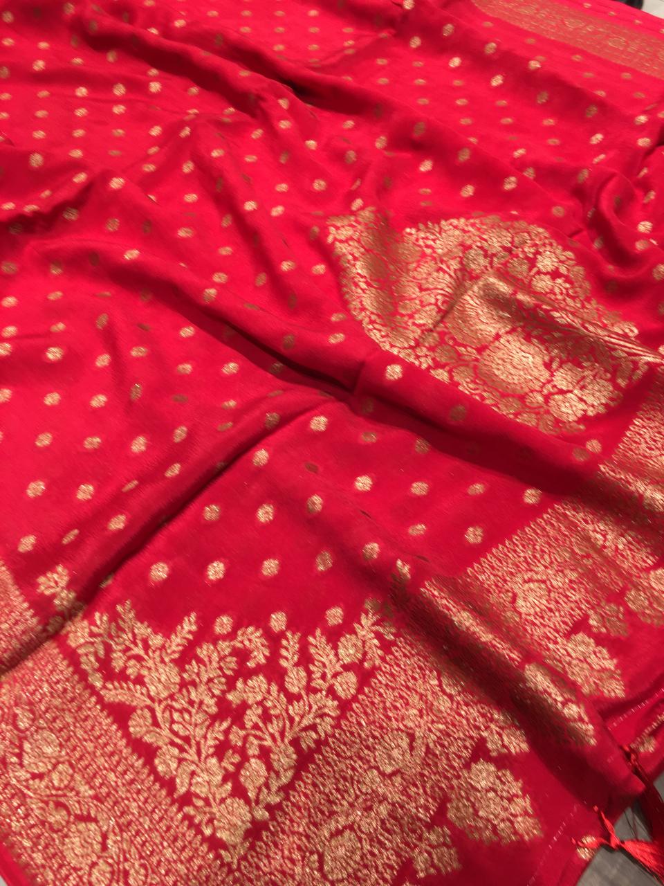 Crape Banarasi Saree