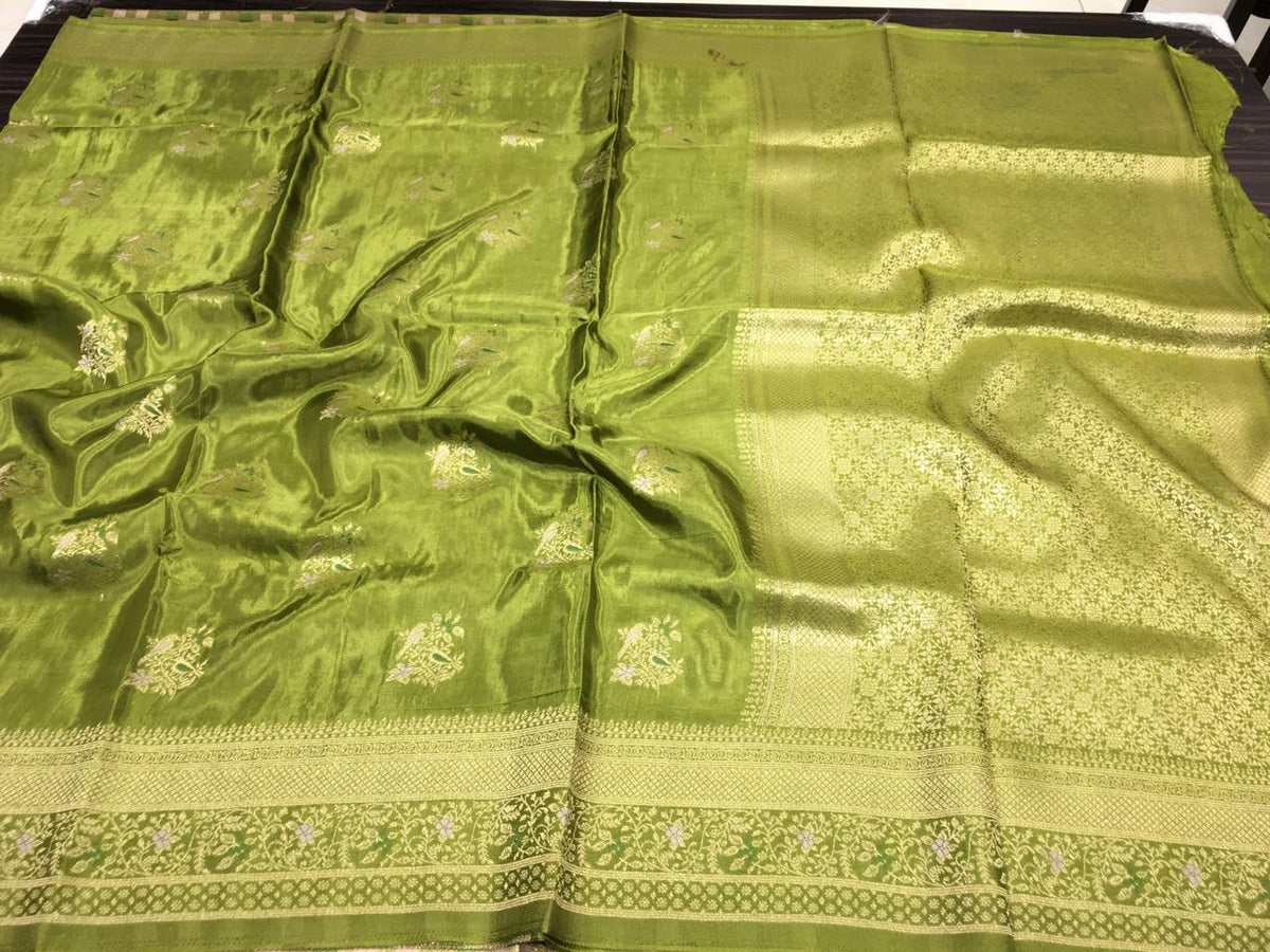 Satin Meena Crepe Saree
