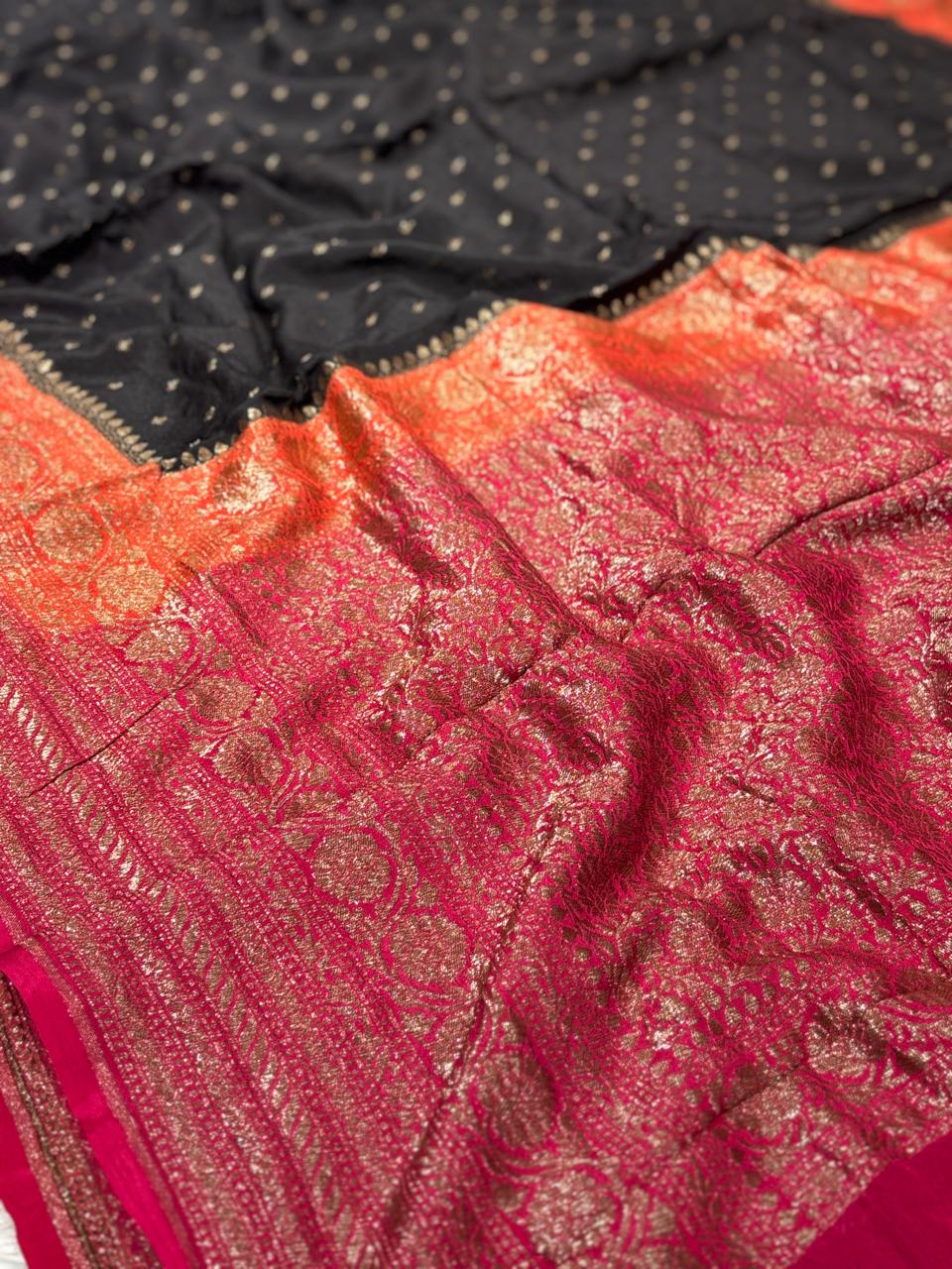 Semi Kaddi Banarasi Saree