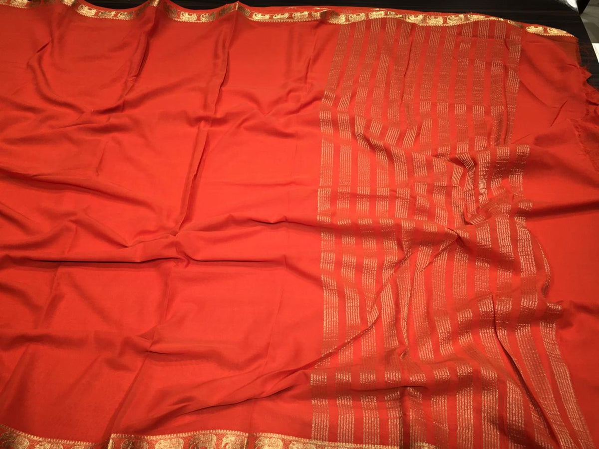 Semi Mysore Crape Silk