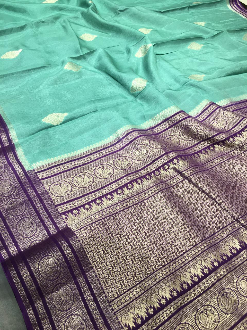 Moonga Crape Saree
