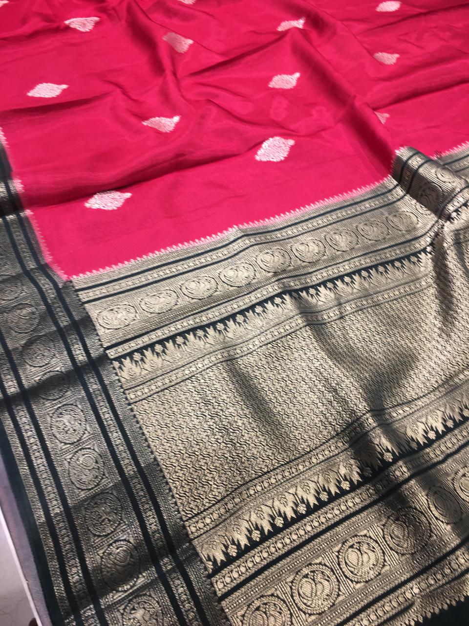 Moonga Crape Saree