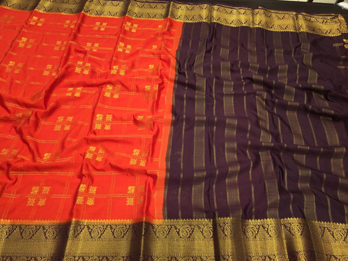 Semi Mysore Crape Silk