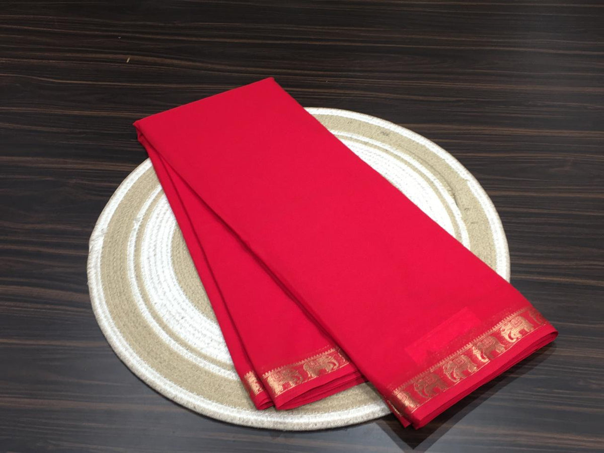 Semi Mysore Crape Silk