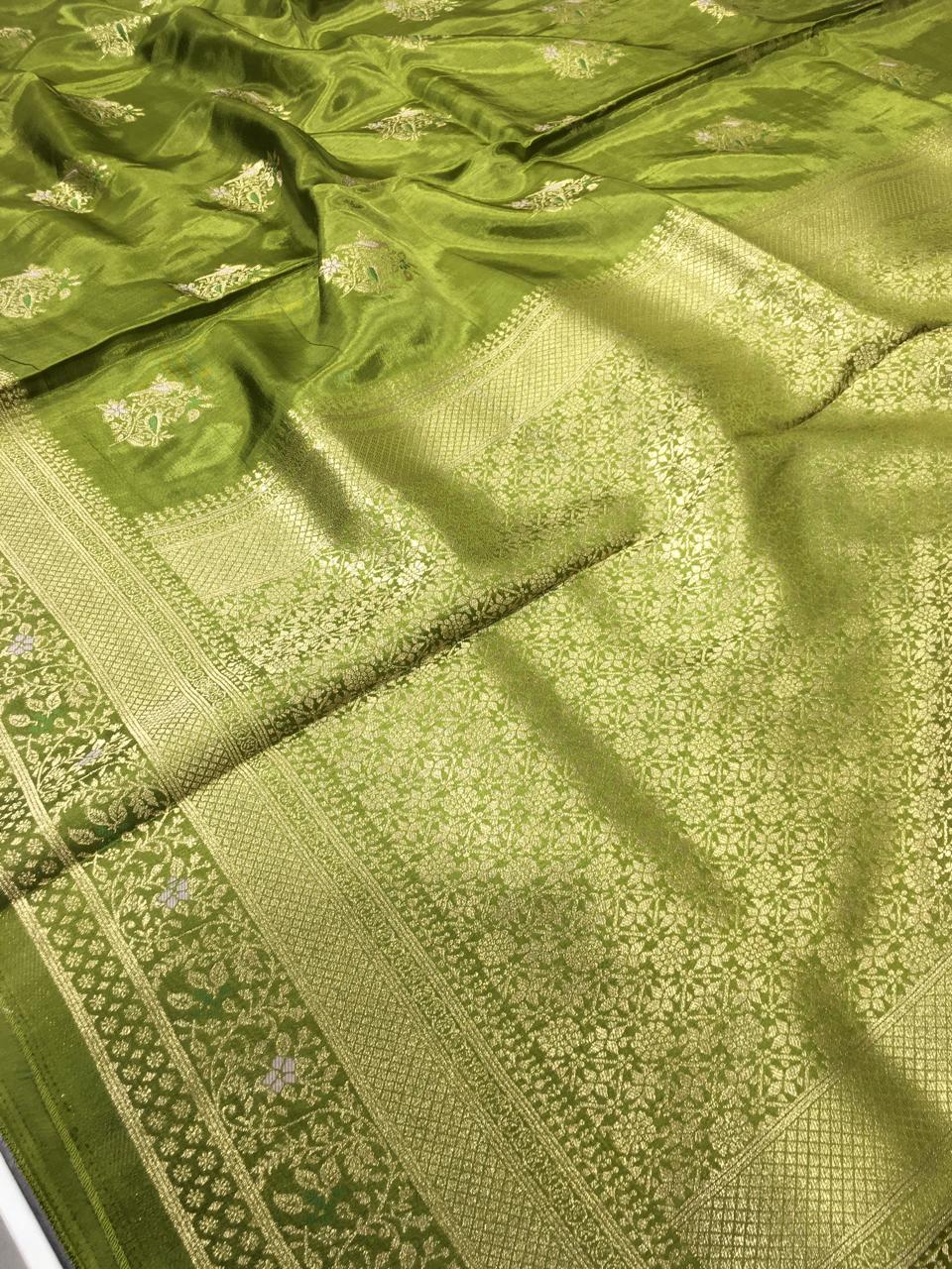 Satin Meena Crepe Saree