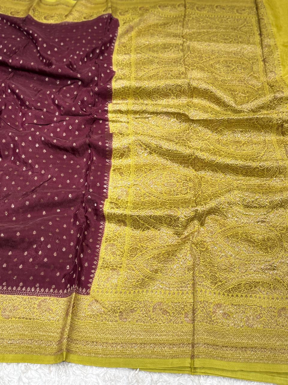 Semi Kaddi Banarasi Saree