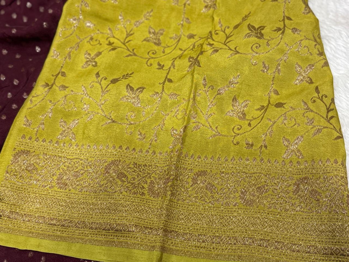 Semi Kaddi Banarasi Saree