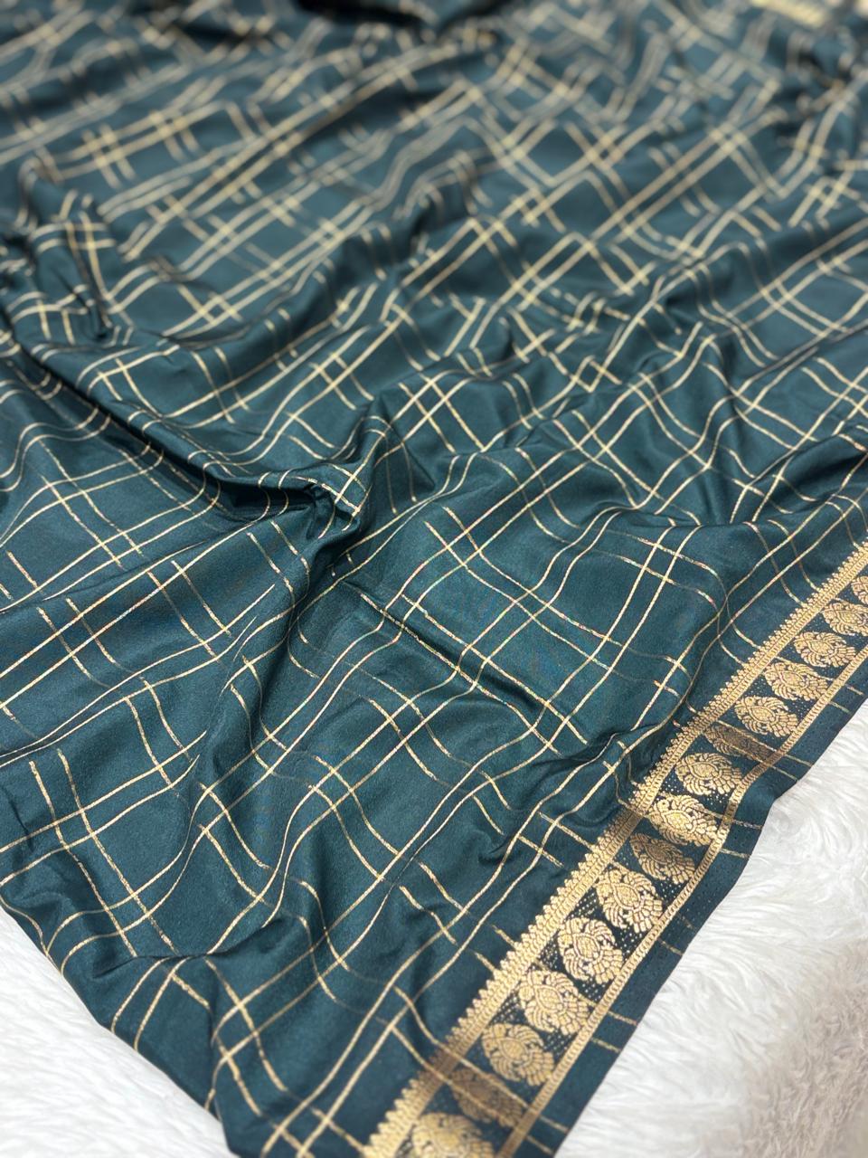 Premium Semi Mysore Crape Saree