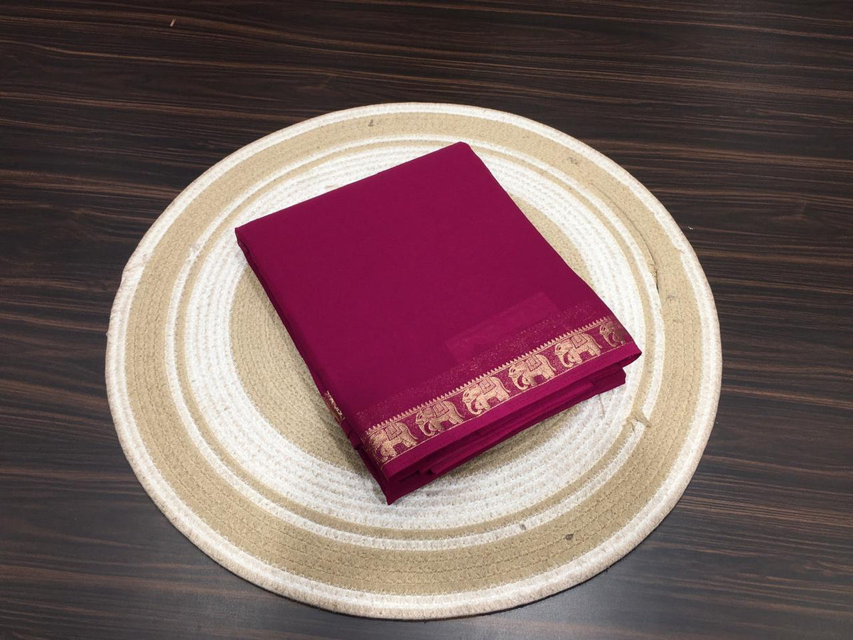 Semi Mysore Crape Silk