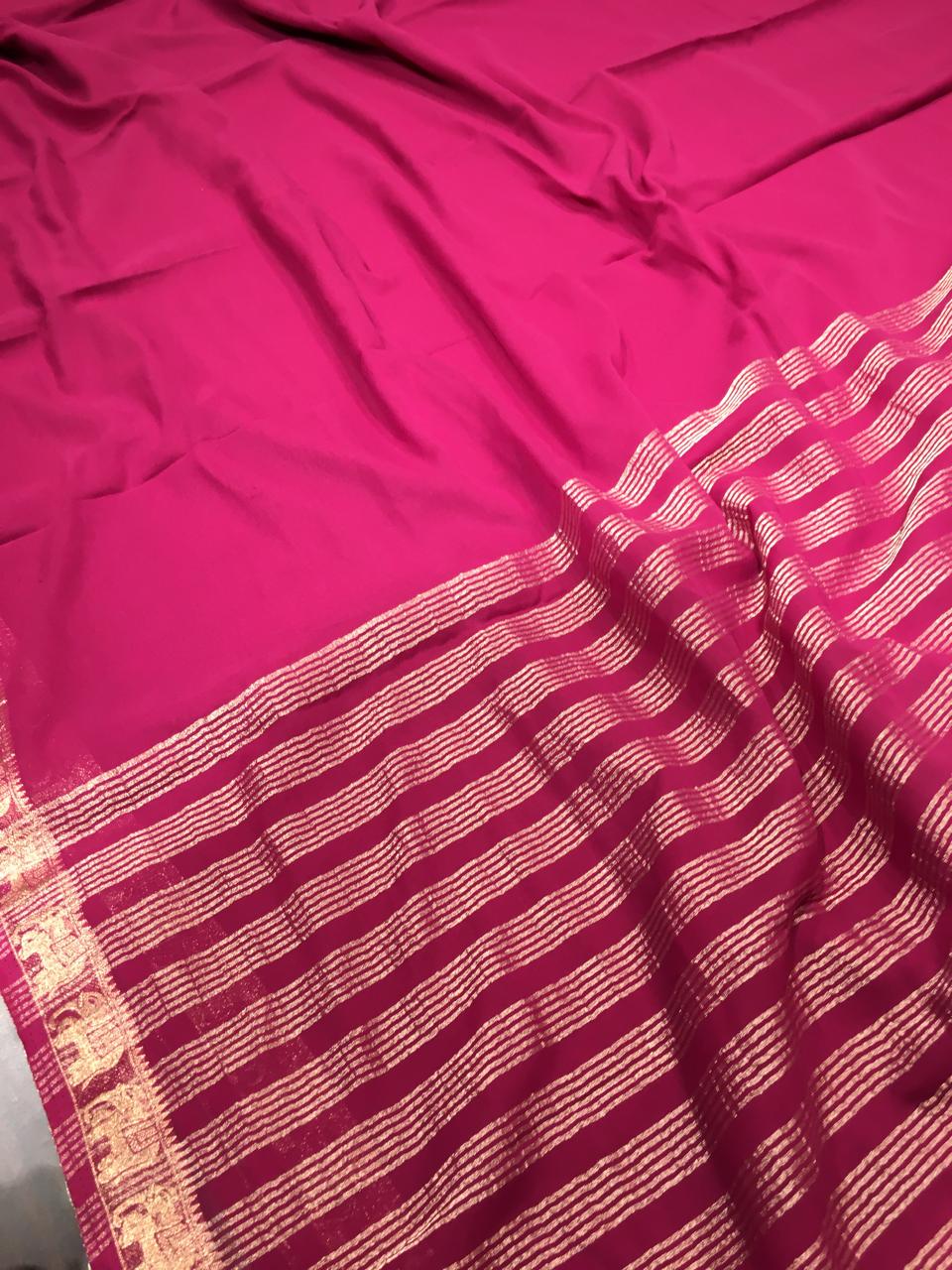 Semi Mysore Crape Silk