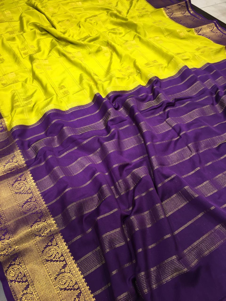 Semi Mysore Crape Silk
