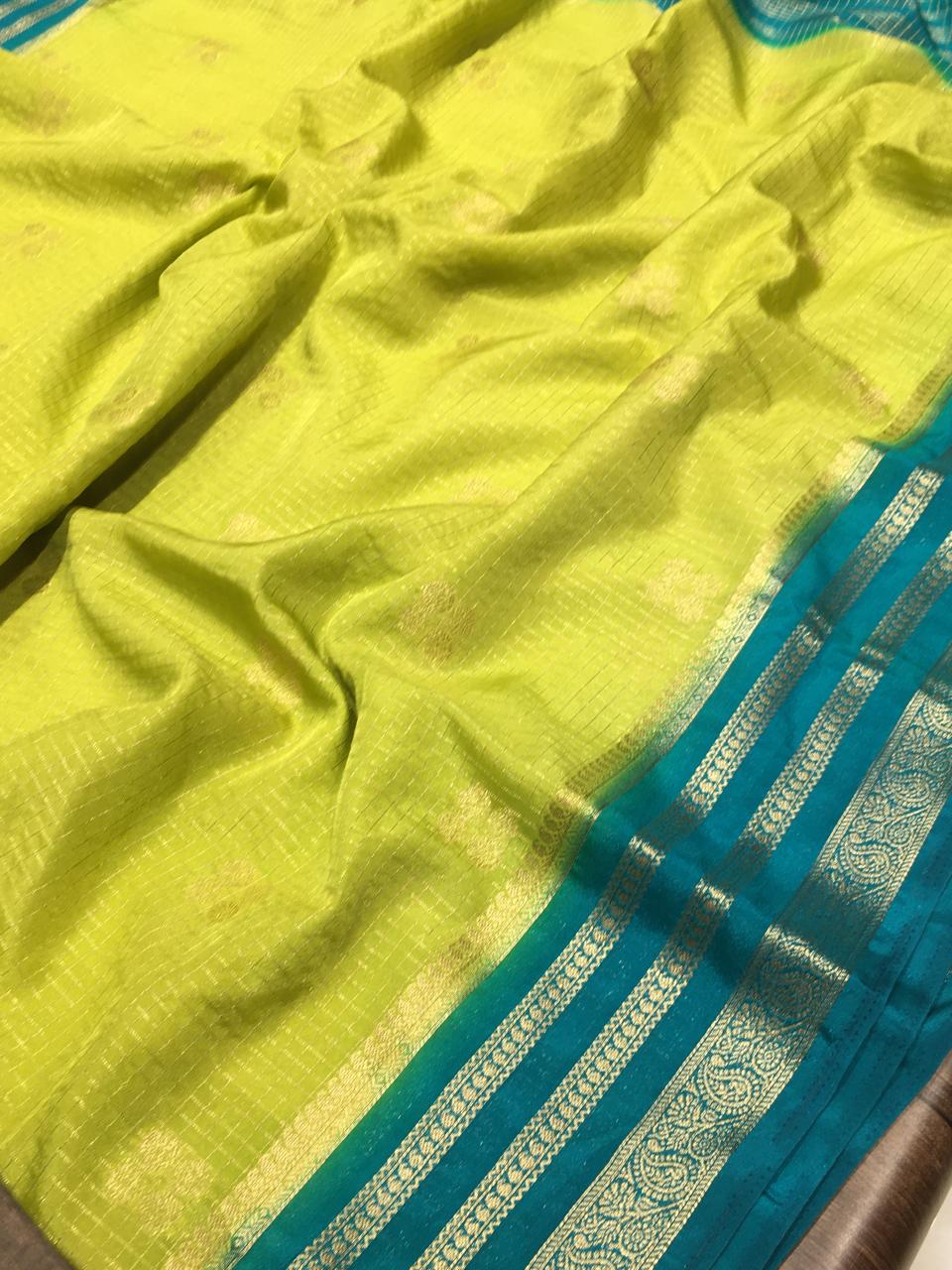 Semi Mysore Crape Silk