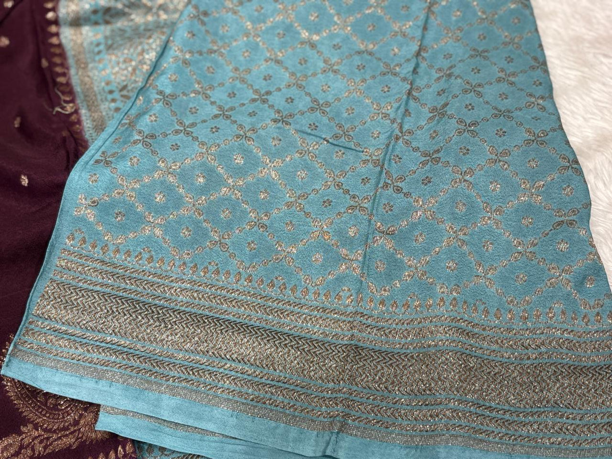 Semi Kaddi Banarasi Saree