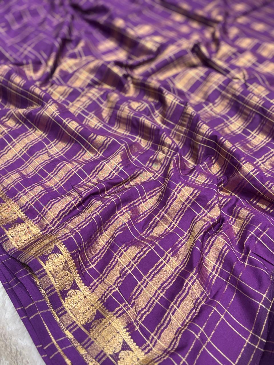 Premium Semi Mysore Silk Saree