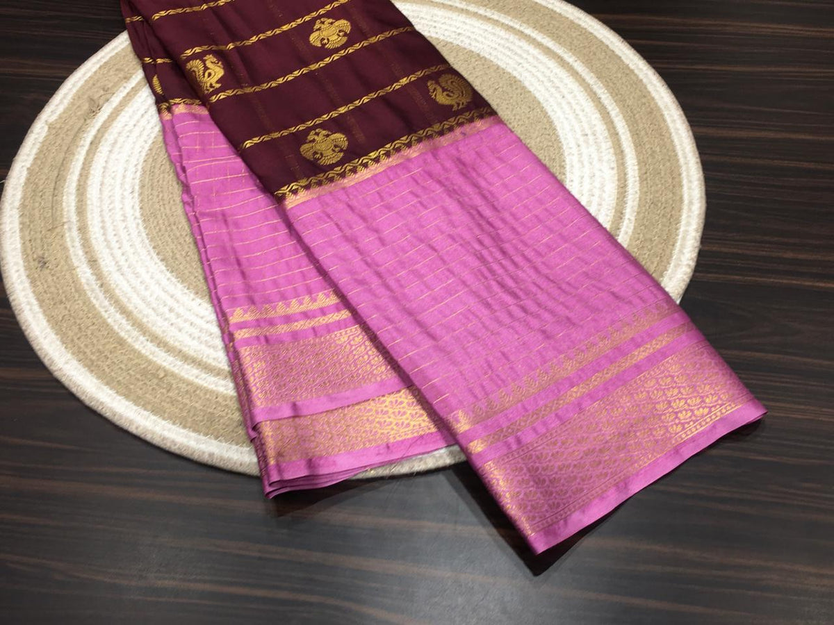 Semi Mysore Crape Silk