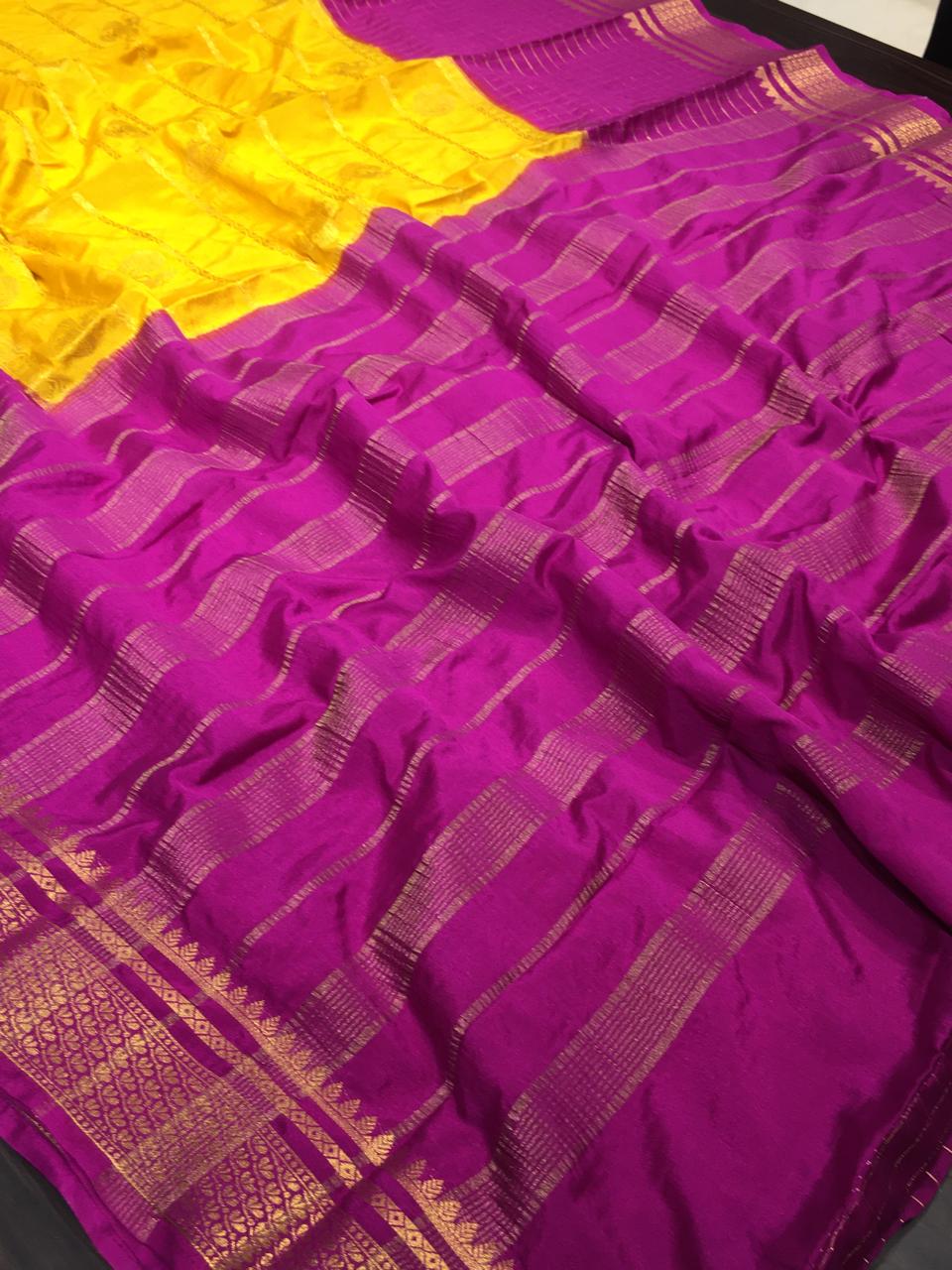 Semi Mysore Crape Silk