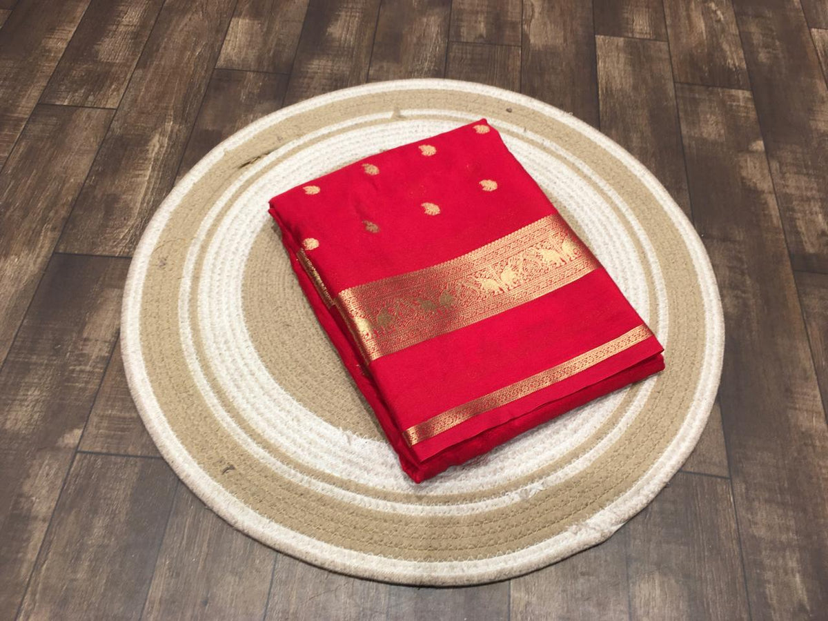 Semi Mysore Crape Silk