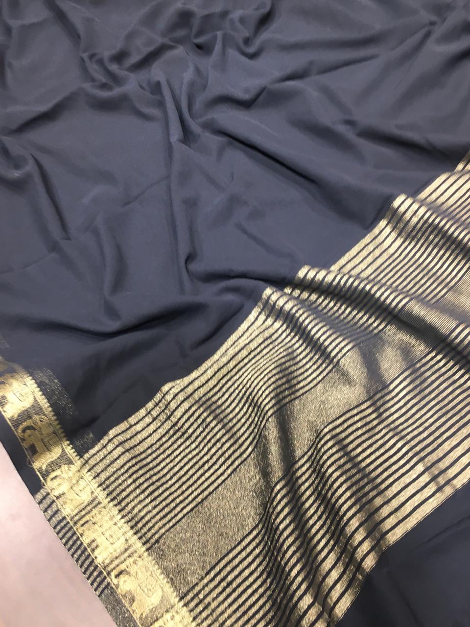 Semi Mysore Crape Silk