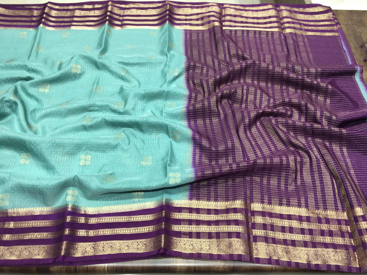 Semi Mysore Crape Silk