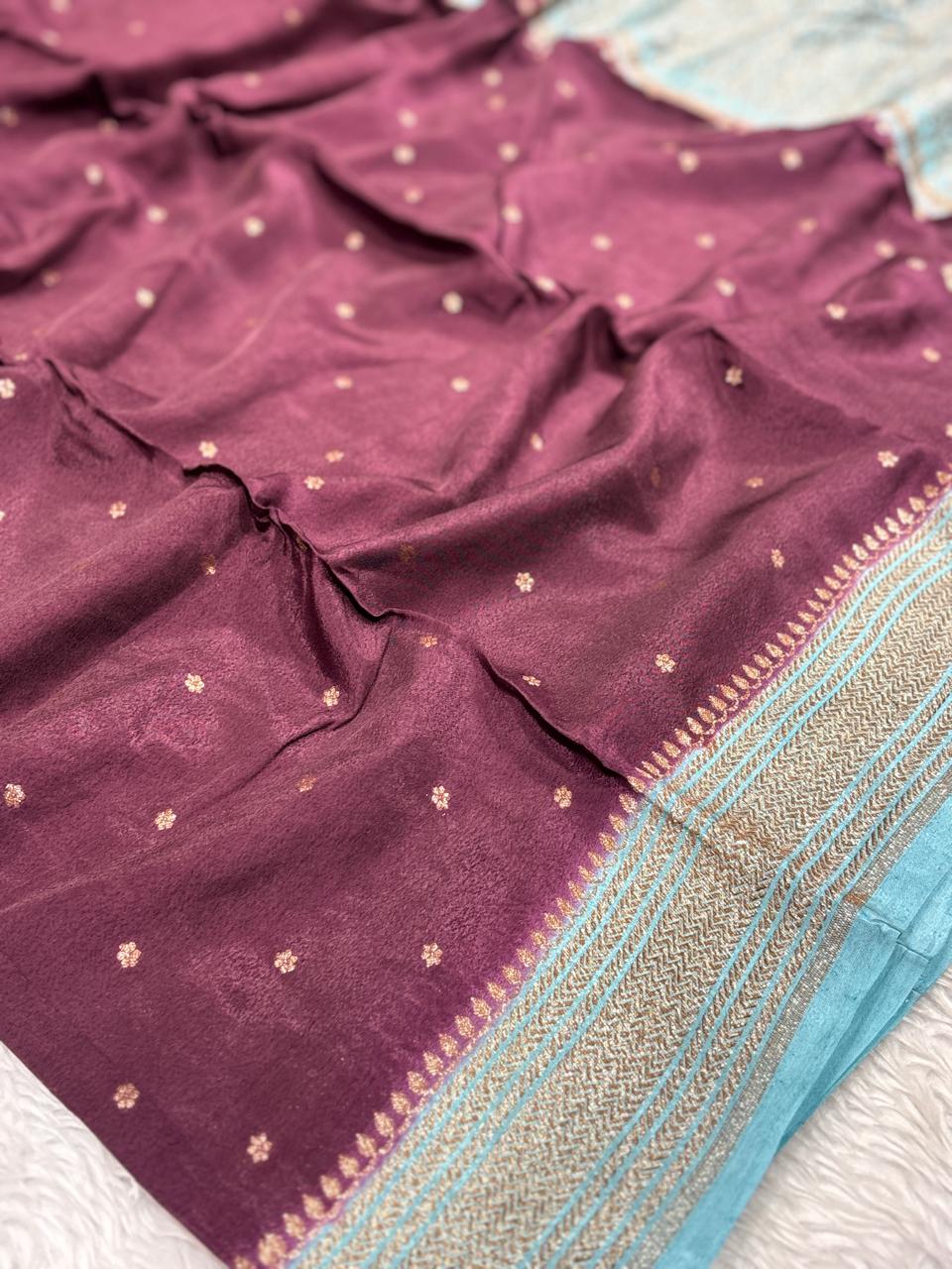 Semi Kaddi Banarasi Saree