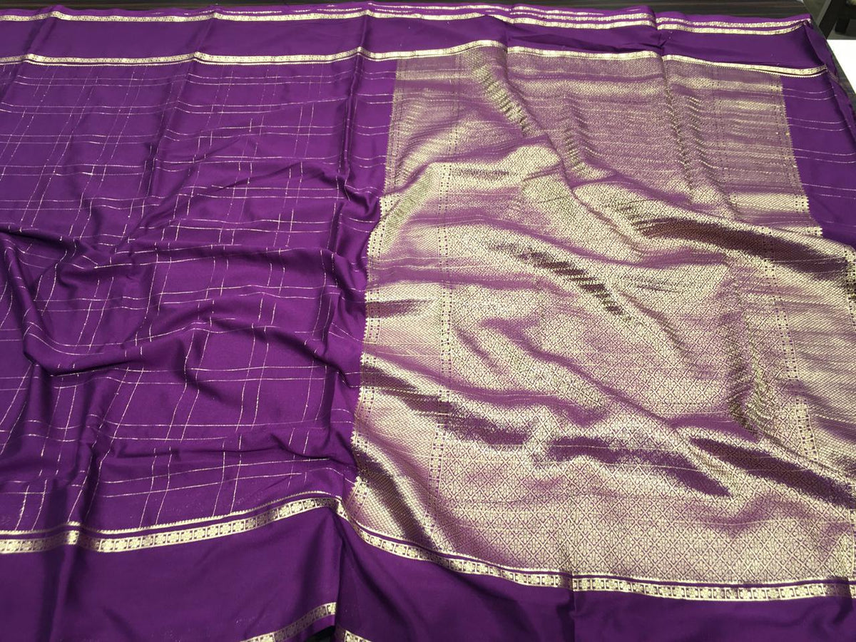 Semi Mysore Crape Silk