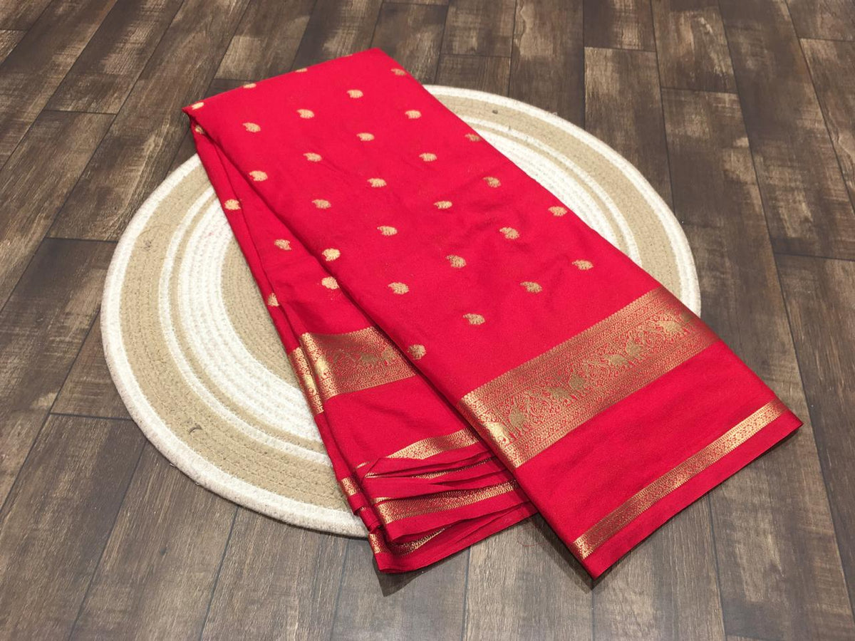 Semi Mysore Crape Silk