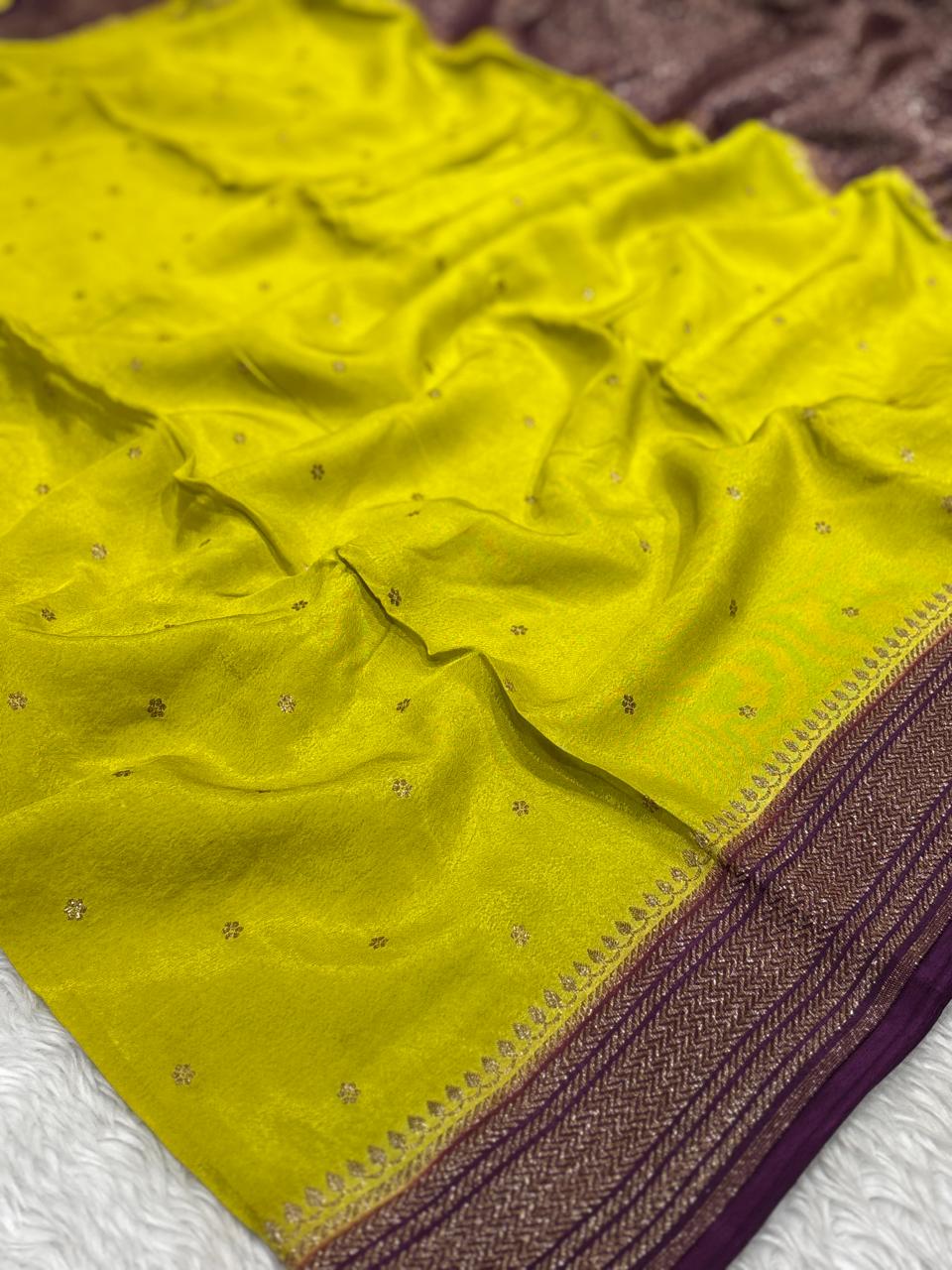 Semi Kaddi Banarasi Saree