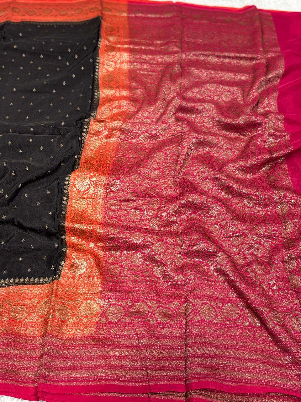 Semi Kaddi Banarasi Saree
