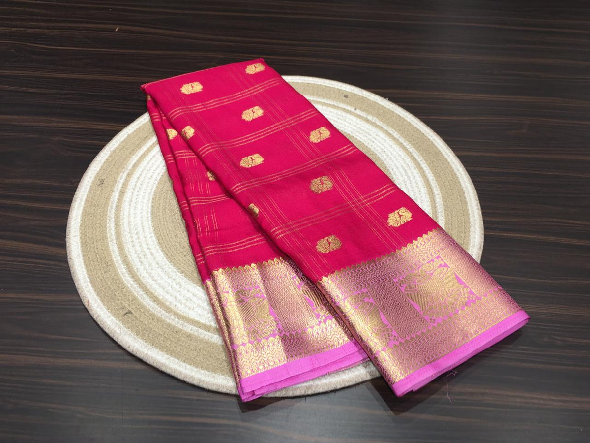 Semi Mysore Crape Silk