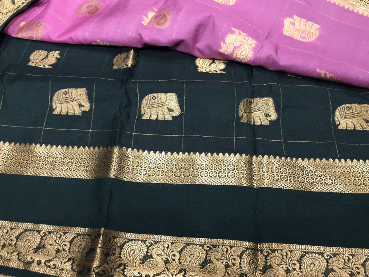 Semi Mysore Crape Silk