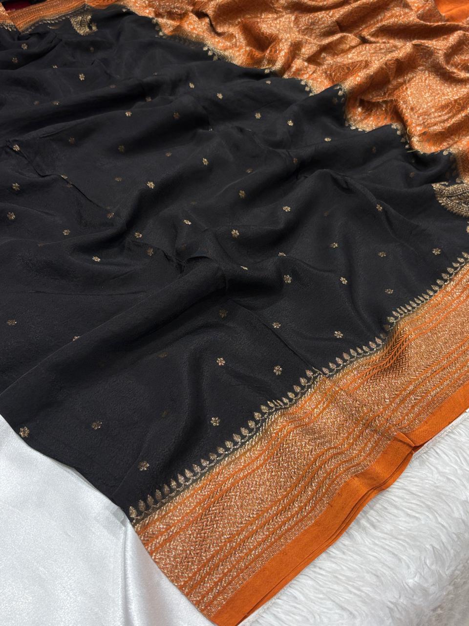 Semi Kaddi Banarasi Saree