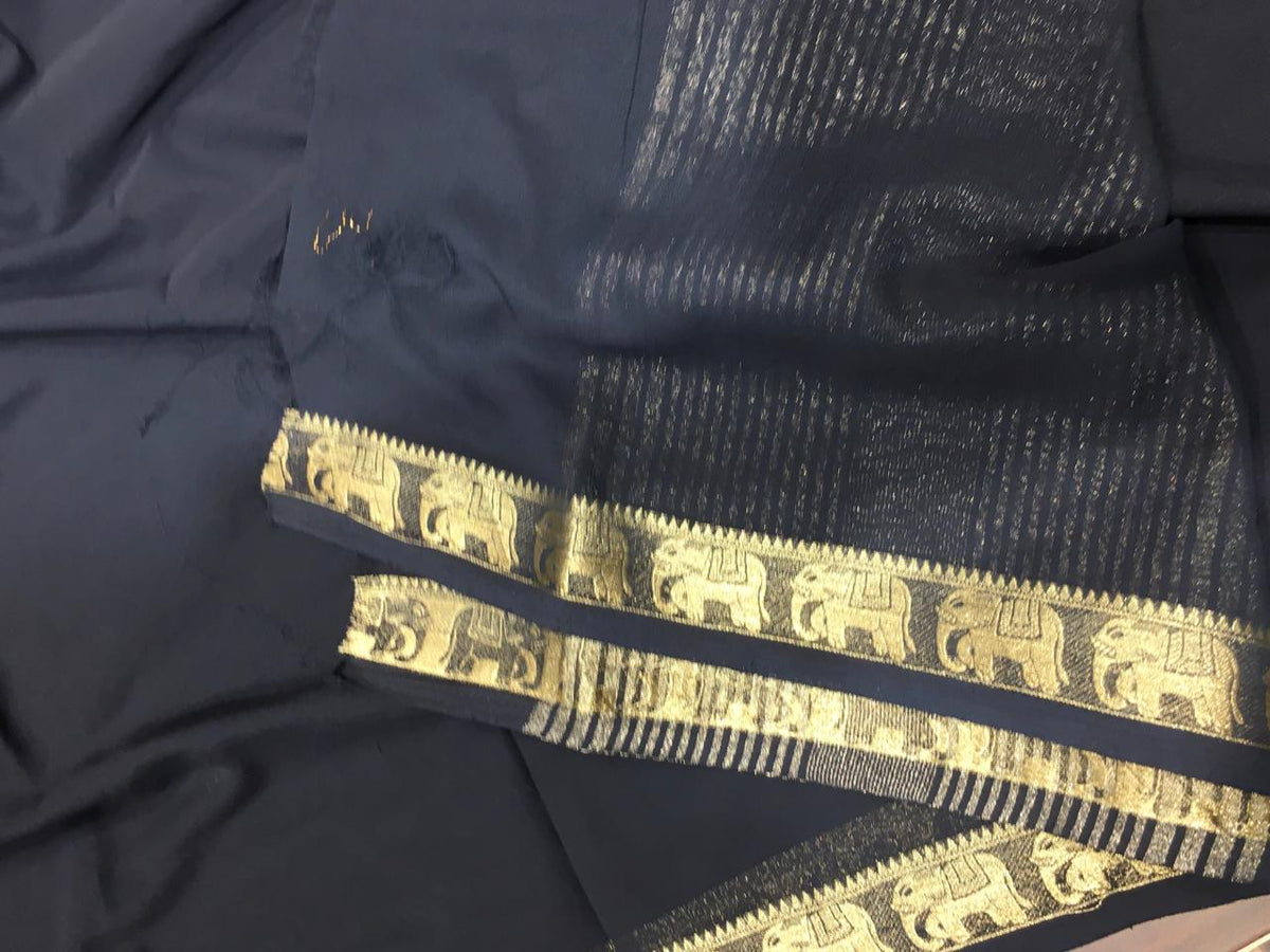 Semi Mysore Crape Silk